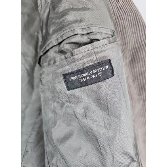 Vintage Levi's Blazer Men's 40L Gray Sport Classics Elbow Pads Preppy Western - Picture 7 of 10